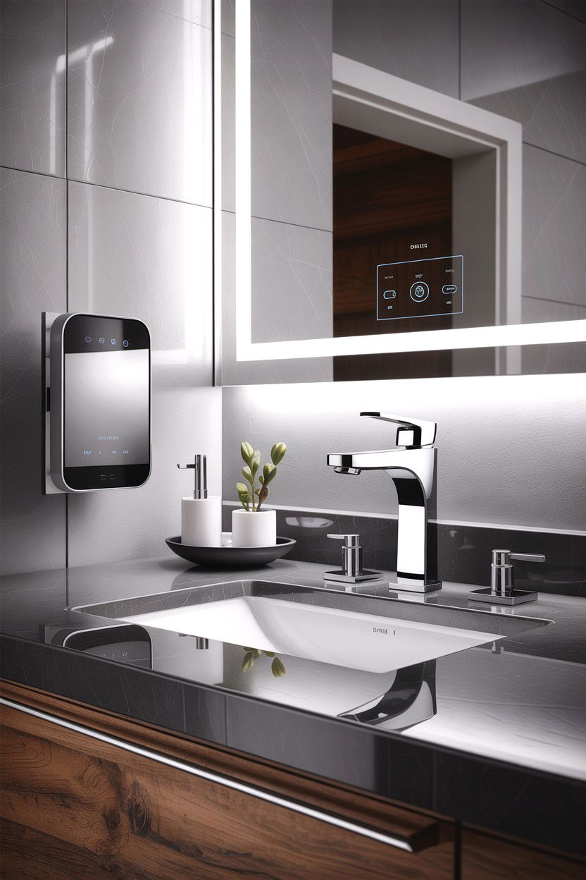 Touchless chrome bathroom faucet - 30 chrome faucet ideas