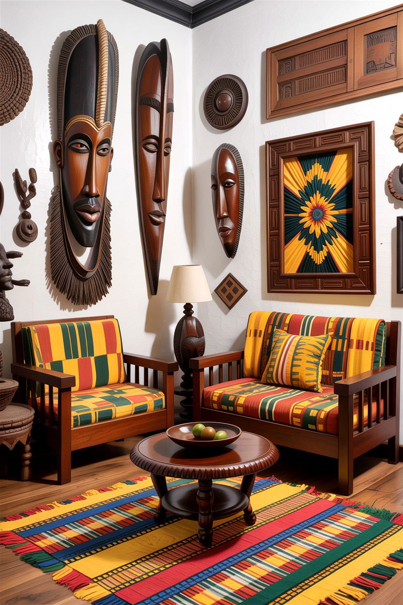 Traditional African Living Room - 30 African living room ideas