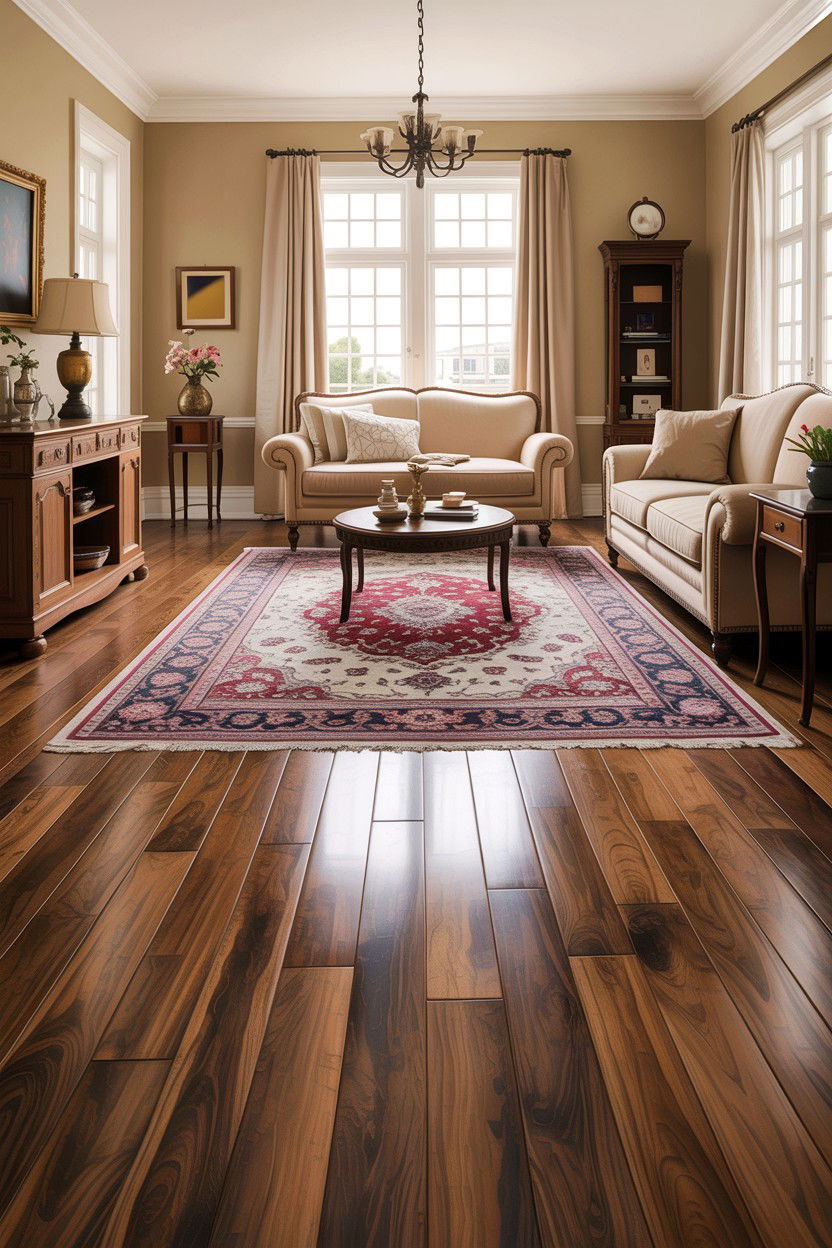 Traditional Beige Living Room With Wood Floors - 30 traditional beige living room ideas