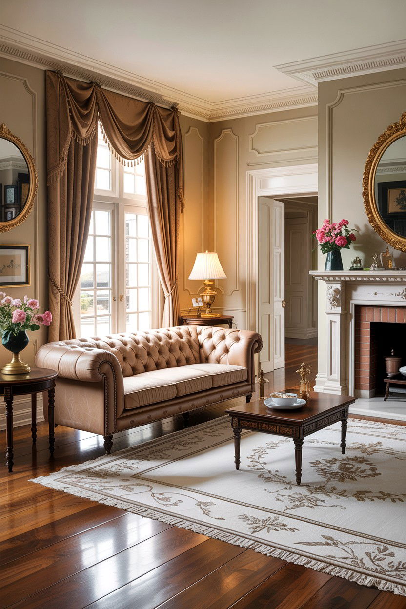 Traditional Beige Living Room - 30 all beige living room ideas