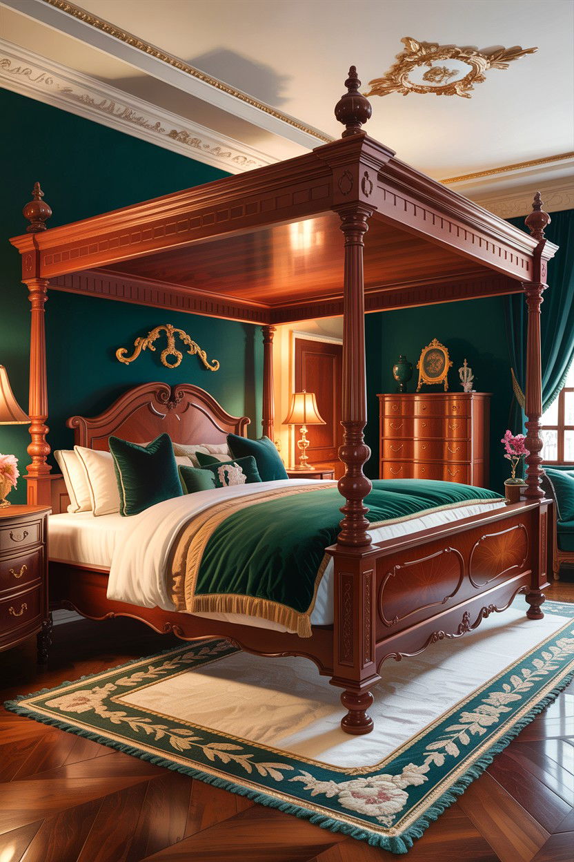 Traditional Cherry Wood Bedroom - 30 bedroom cherry furniture ideas