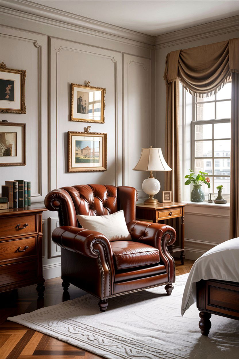 Traditional Club Chair - 30 bedroom chairs