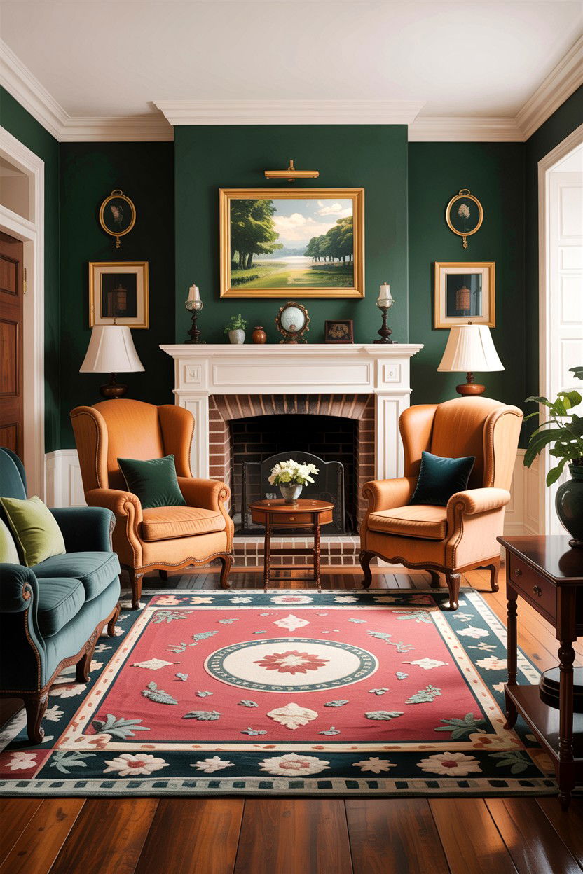 Traditional Colonial Living Room - 30 New England living room ideas