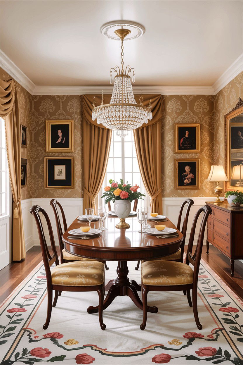 Traditional Tan Formal Dining - 30 warm tan dining room ideas