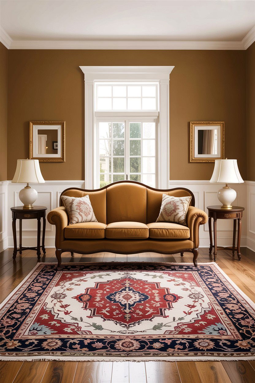 Traditional Tan Living Room - 30 tan and white living room ideas