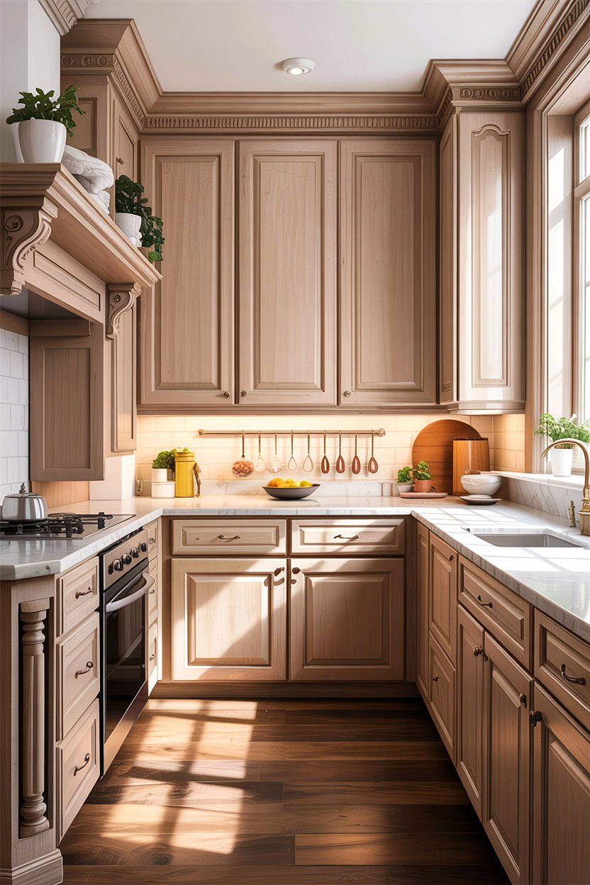 Traditional Tan White Kitchen - 30 tan and white kitchen ideas