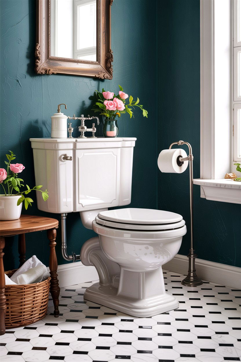 Traditional Two Piece Toilet - 30 comfort height toilet ideas