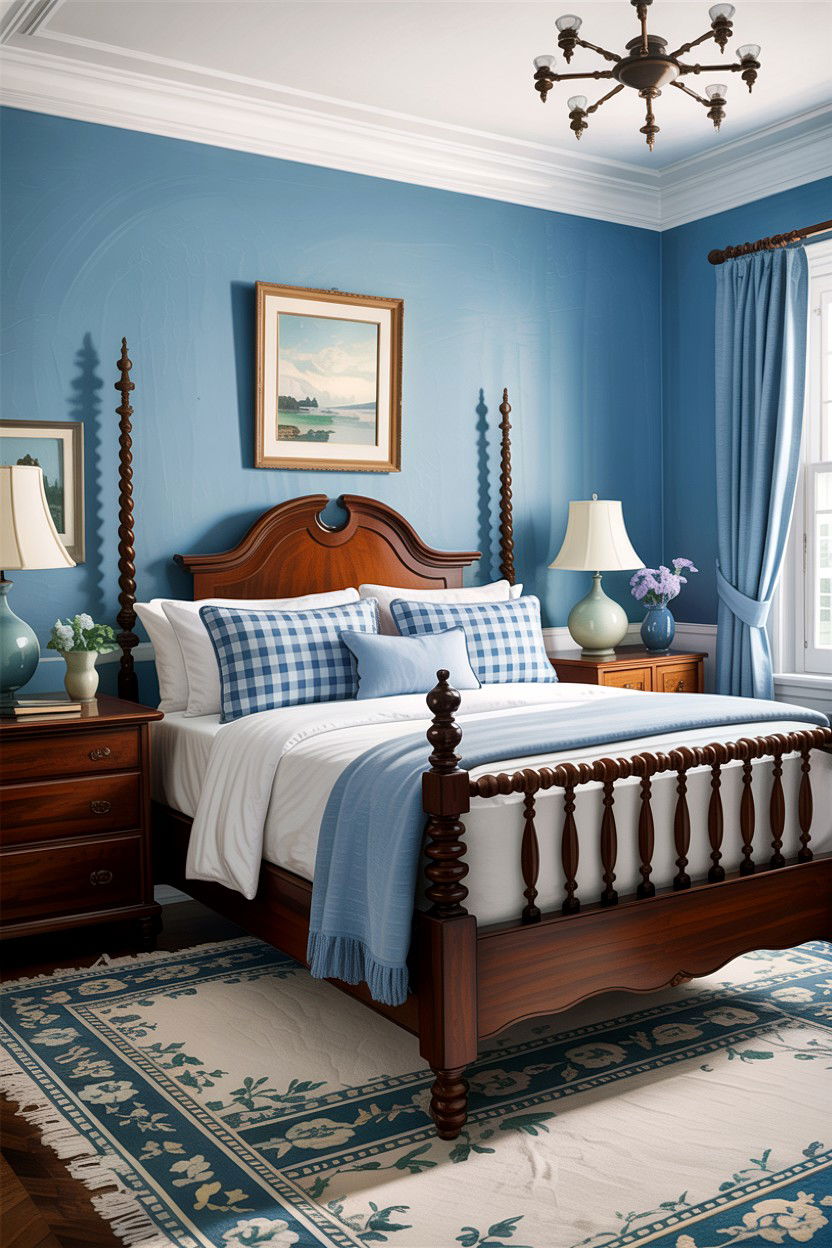 Traditional blue bedroom - 30 Southern bedroom ideas