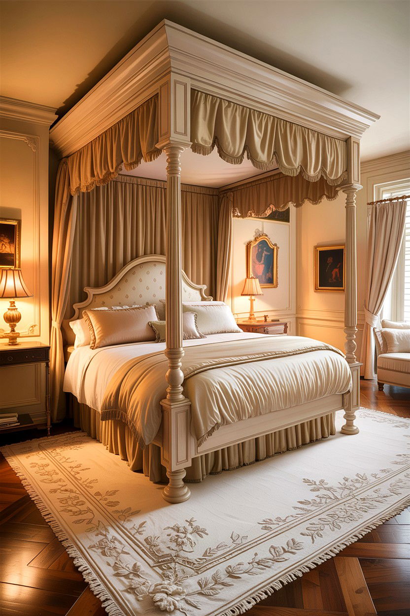 Traditional cream bedroom - 30 warm cream bedroom ideas