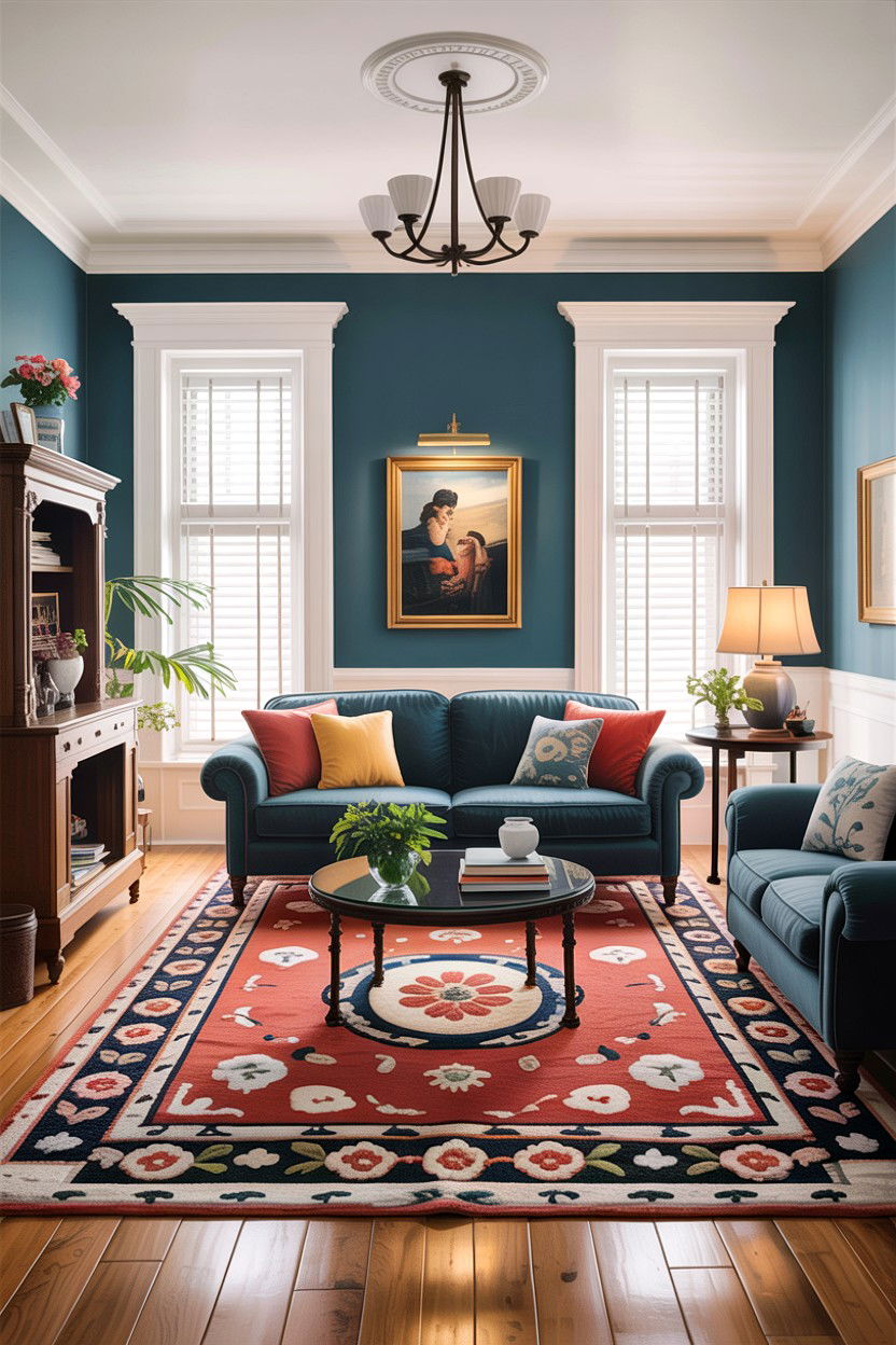 Traditional home refresh - 30 before and after living room ideas