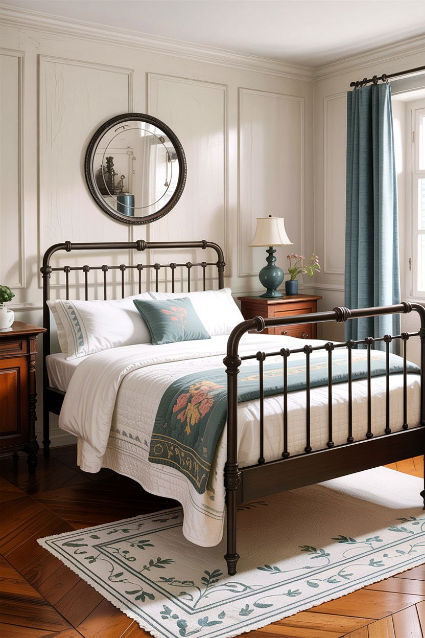 Traditional iron bed - 30 bedroom iron beds