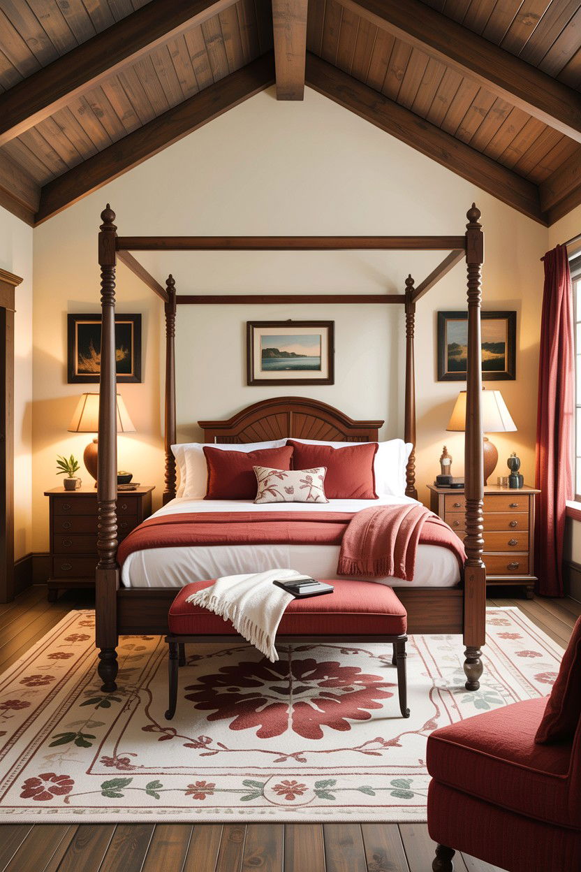 Traditional lake house bedroom - 30 lake house bedroom ideas