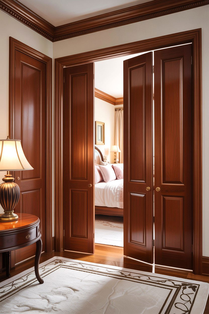 Traditional raised panel bifold doors - 30 bedroom bifold doors