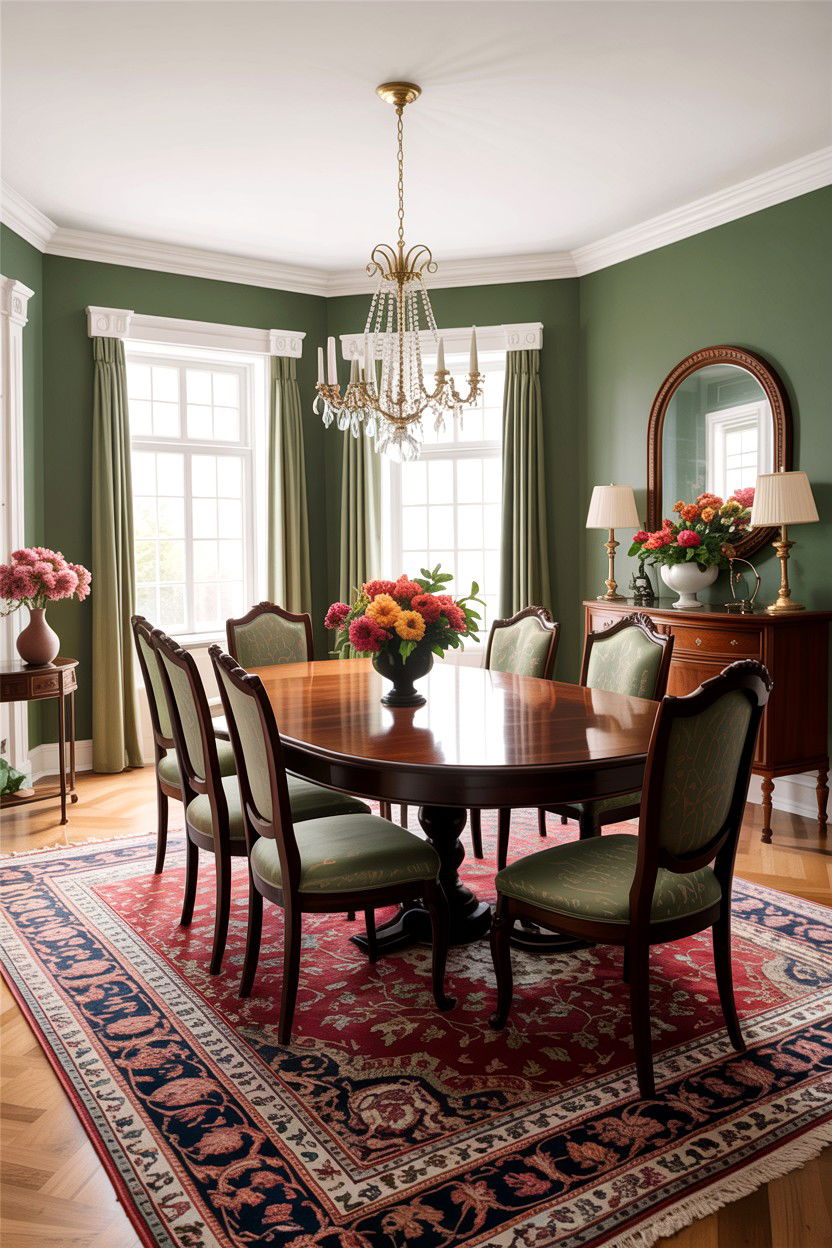Traditional sage dining room - 30 sage dining room ideas