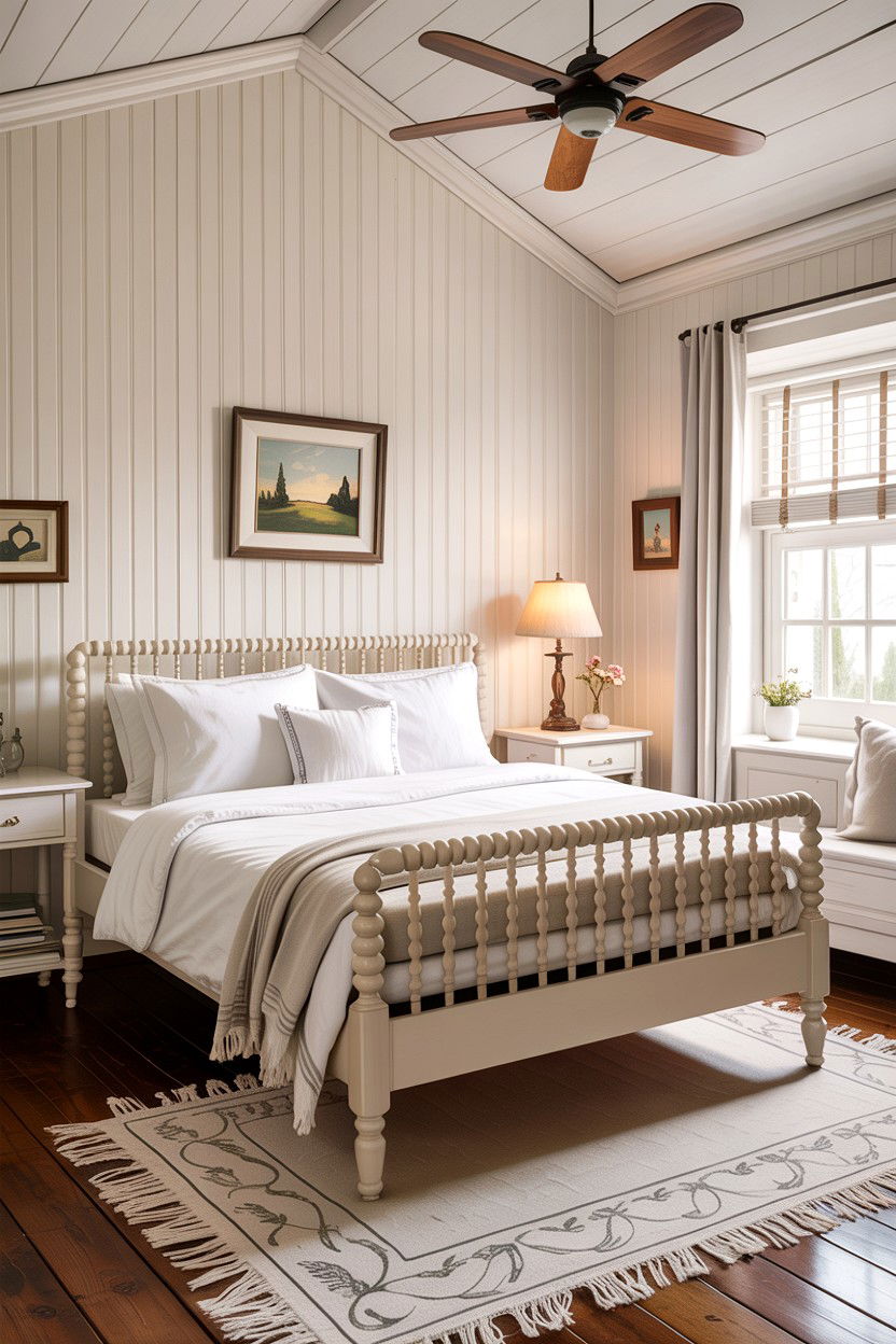 Traditional white cottage style - 30 traditional white bedroom ideas