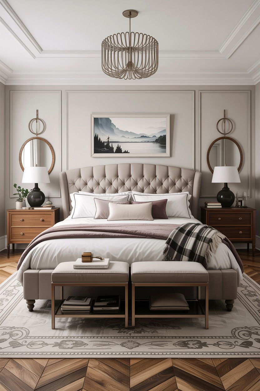 Transitional Bedroom - 30 bedroom aesthetic ideas