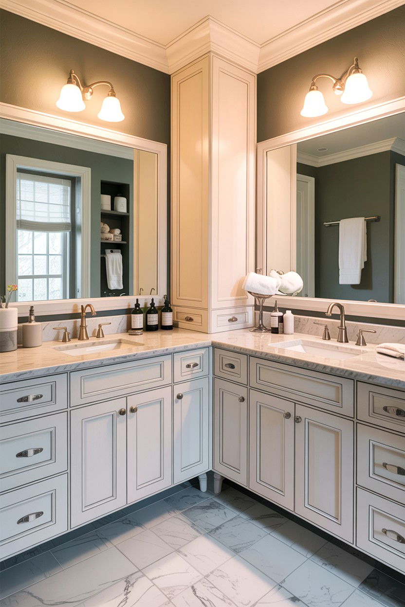 Transitional Master Bathroom - 30 spacious bathroom ideas