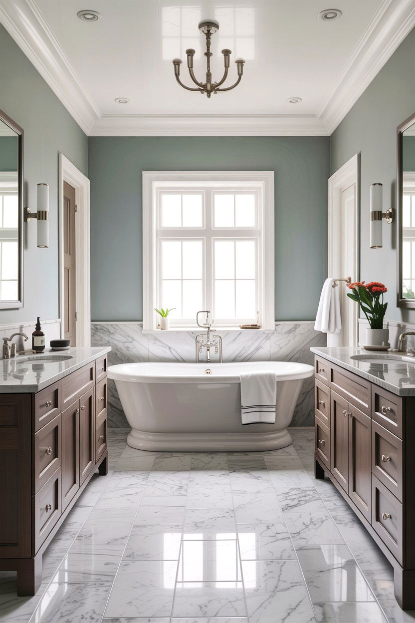 Transitional Master Bathroom - 30 custom bathroom ideas