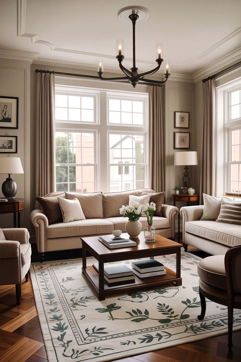 Transitional Style Living Room - 30 empty nester living room ideas