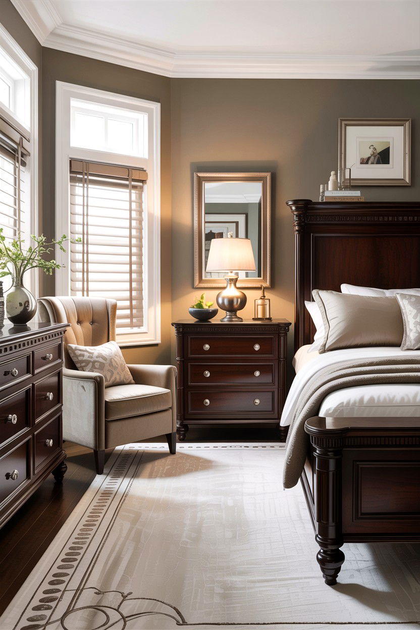 Transitional espresso bedroom - 30 espresso bedroom ideas