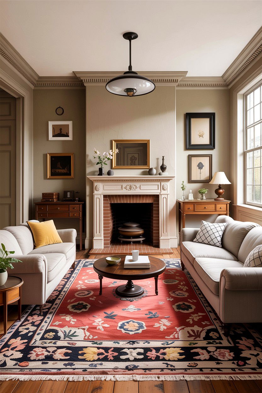 Transitional historic living room - 30 historic home living room ideas