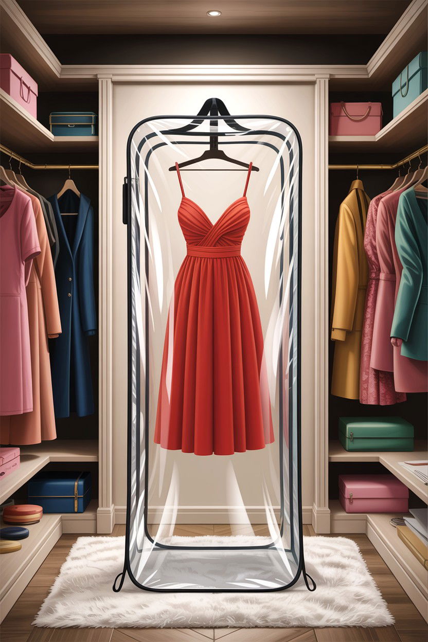 Transparent garment bag - 30 bedroom garment bags