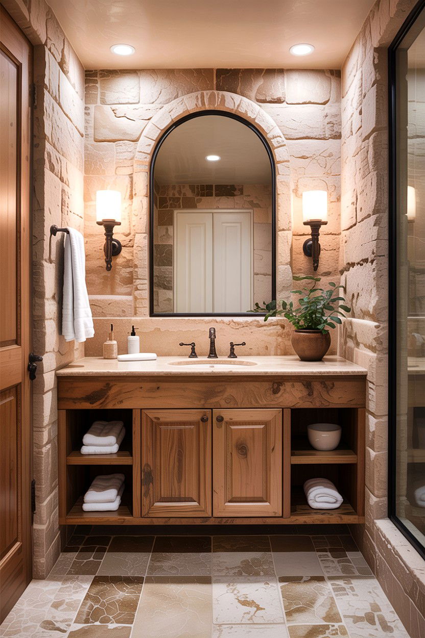 Travertine Stone Bathroom - 30 Italian bathroom ideas