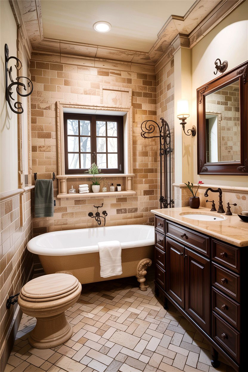 Travertine basketweave bathroom - 30 basketweave pattern bathroom ideas