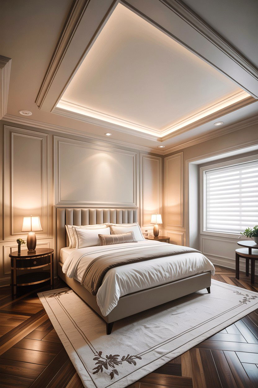 Tray Ceiling - 30 bedroom ceiling designs