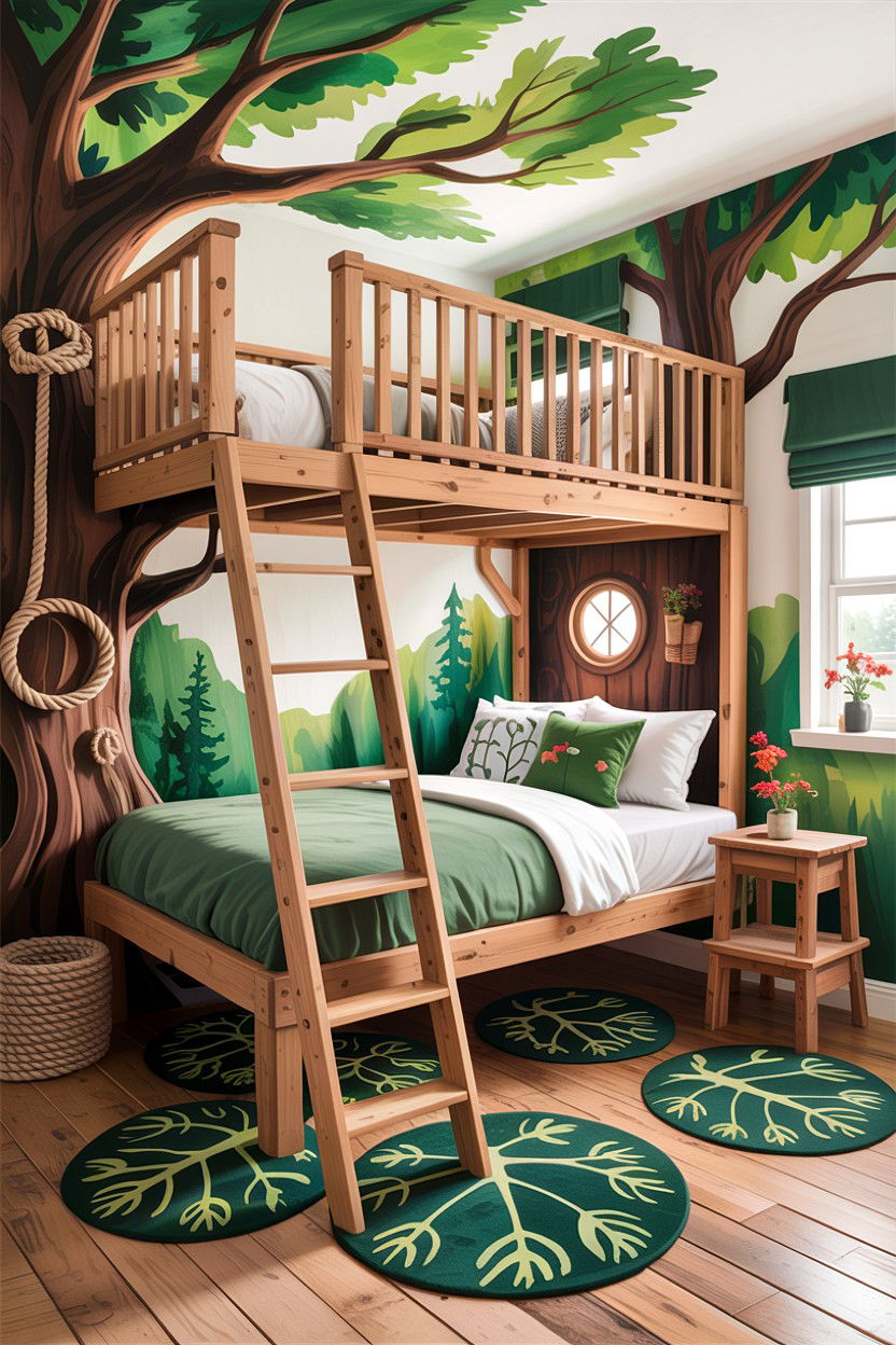 Treehouse Style Bedroom - 30 explorer bedroom ideas
