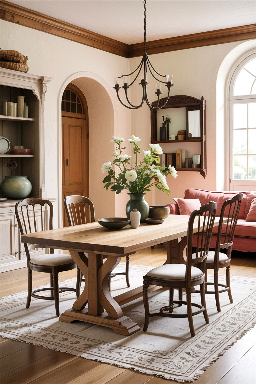 Trestle dining table - 30 living room Provence furniture ideas