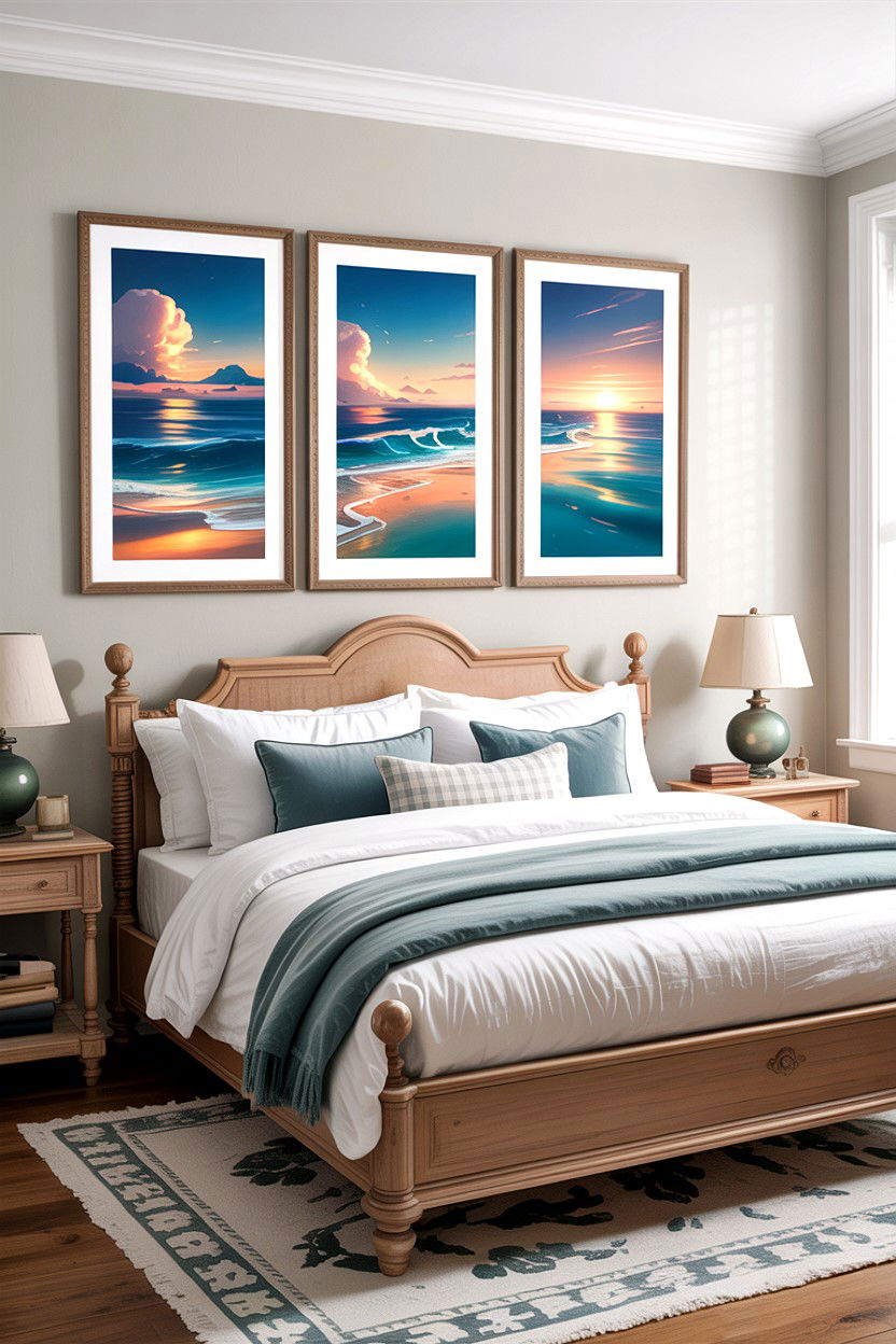 Triptych Wall Frames - 30 bedroom picture frames