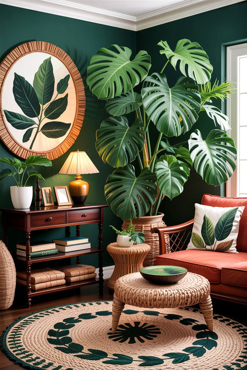 Tropical African Living Room - 30 African living room ideas