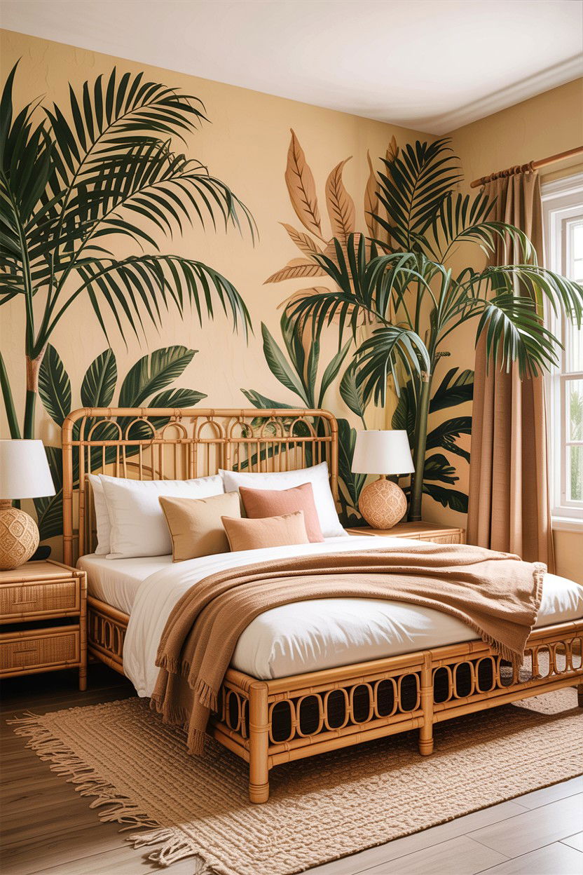 Tropical Beige Bedroom - 30 all beige bedroom ideas