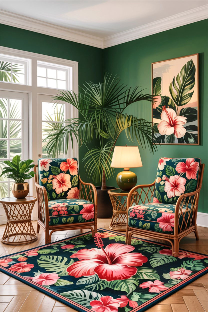 30 Vibrant Floral Themed Living Room Ideas to Love