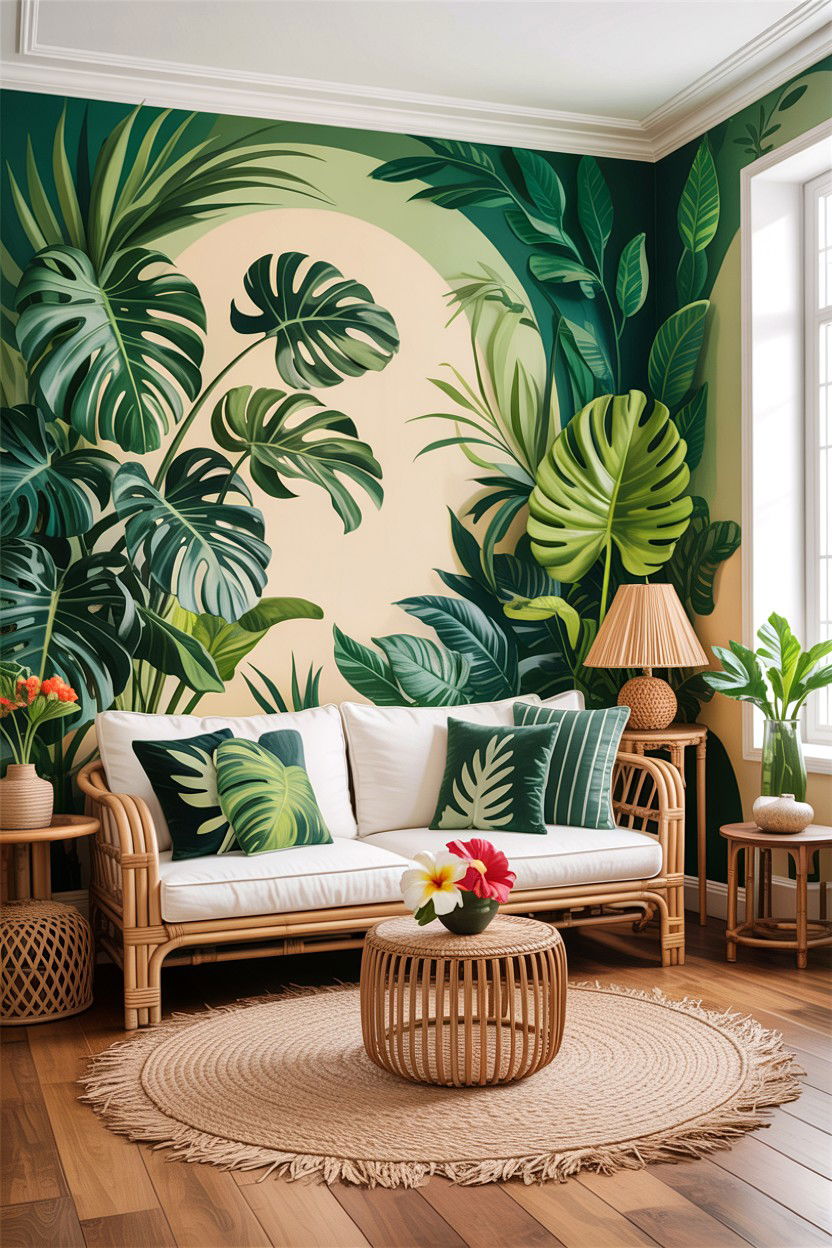 Tropical Living Room - 30 interior designer living room ideas