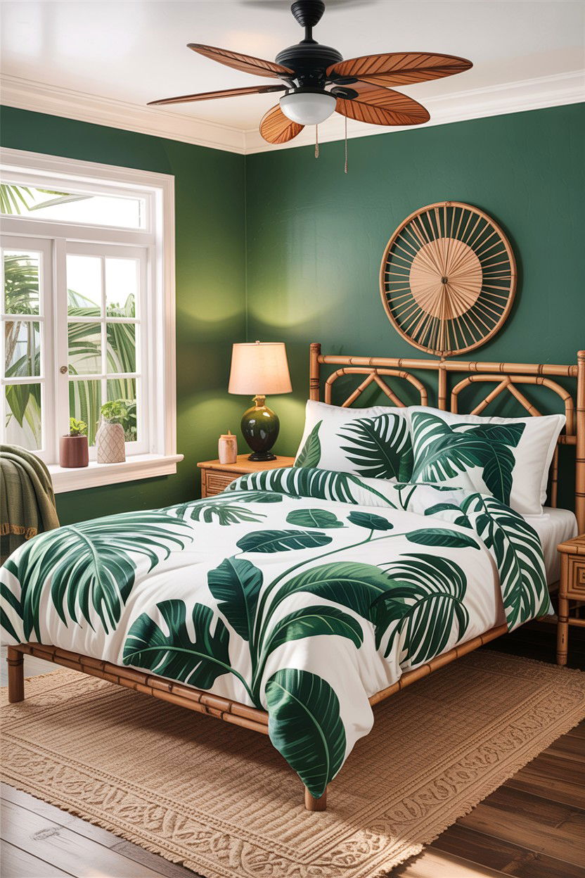 Tropical leaf comforter - 30 bedroom comforters