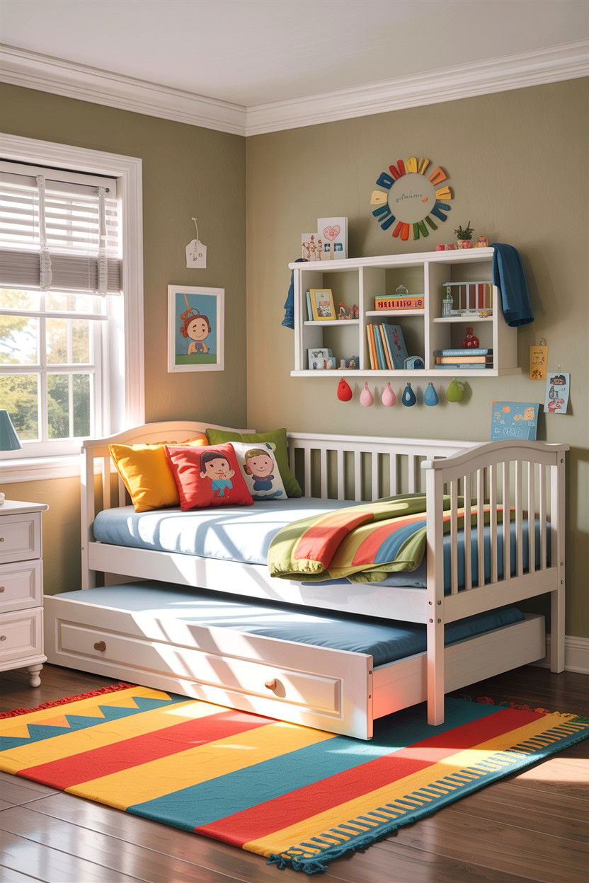 Trundle Bed - 30 bedroom space saving ideas