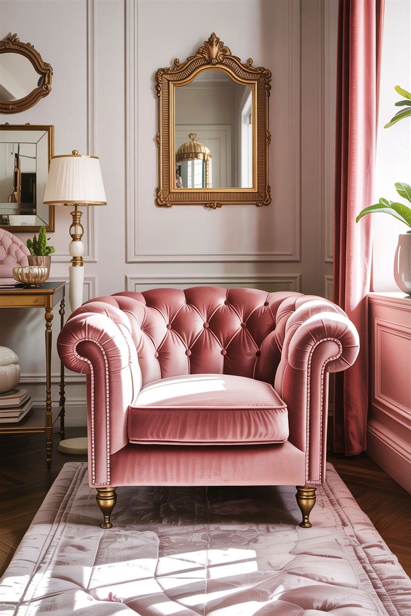 Tufted Button Chair - 30 bedroom accent chairs