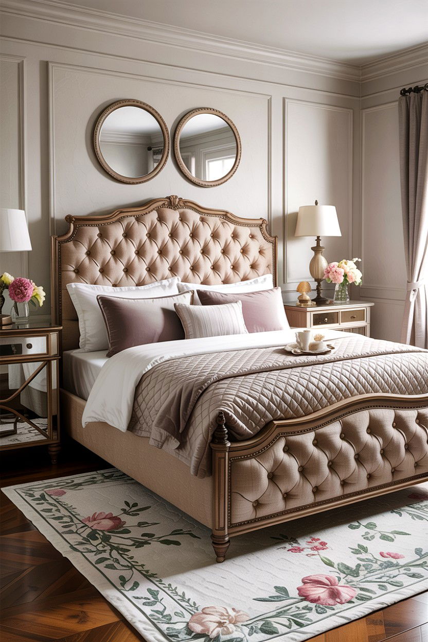 Tufted Panel Bed - 30 bedroom panel beds