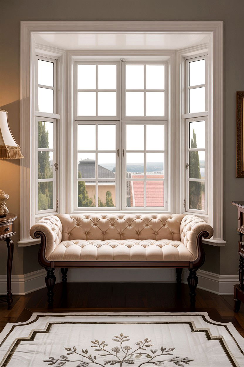 Tufted Window Bench - 30 bedroom window benches