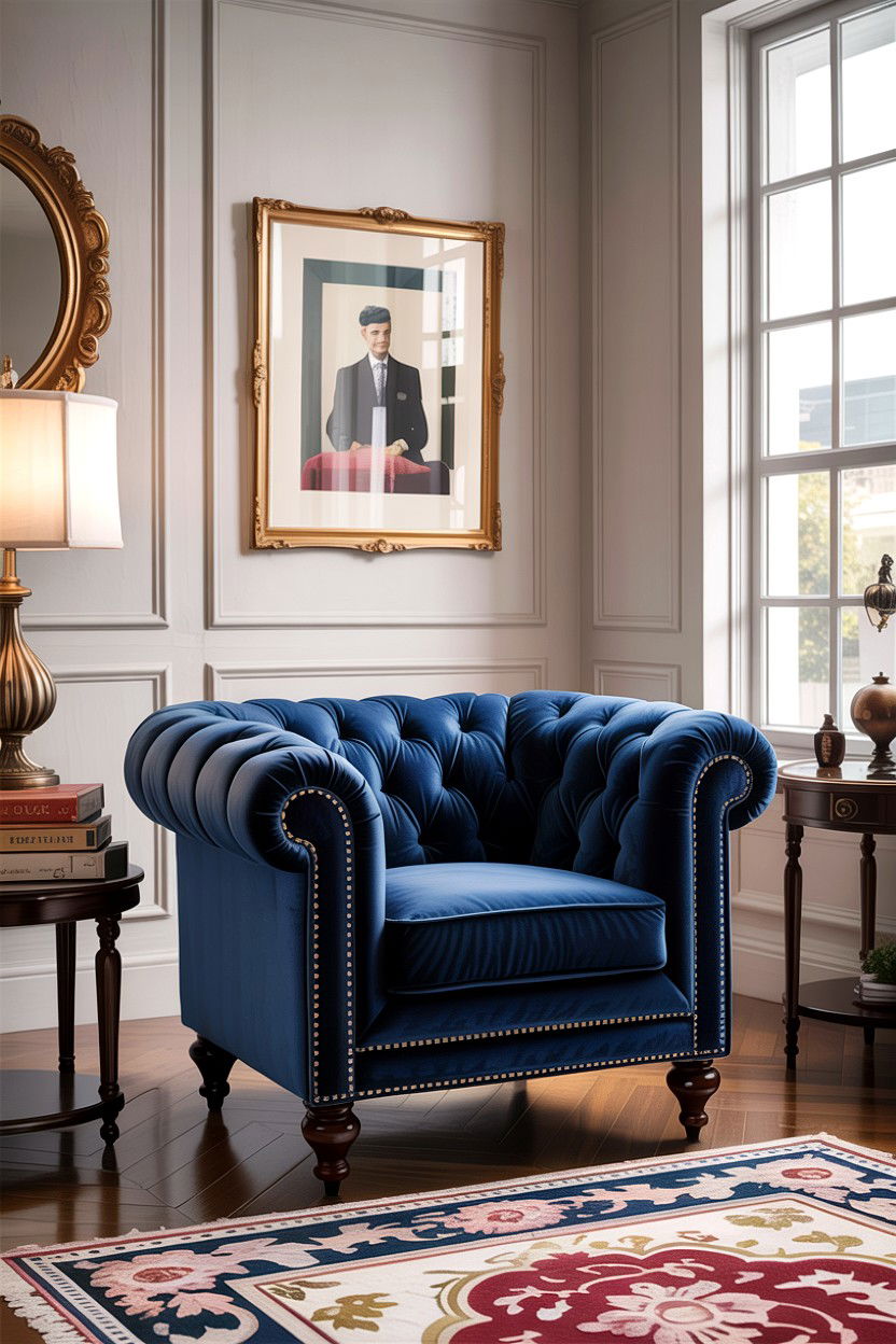 Tufted club chair - 30 living room accent chairs