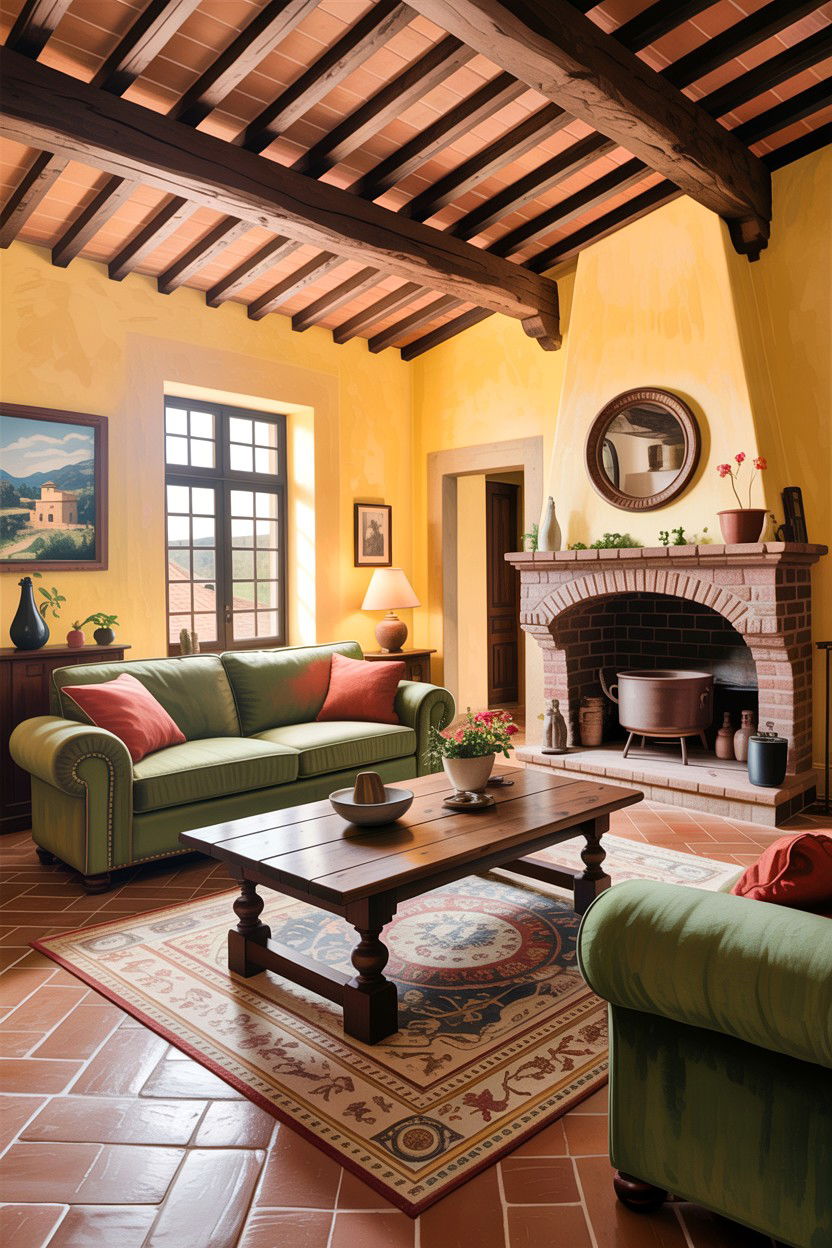 Tuscan living room - 30 Italian living room ideas