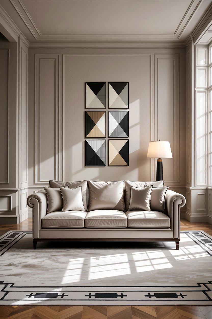 Tuxedo Sofa - 30 living room couch ideas