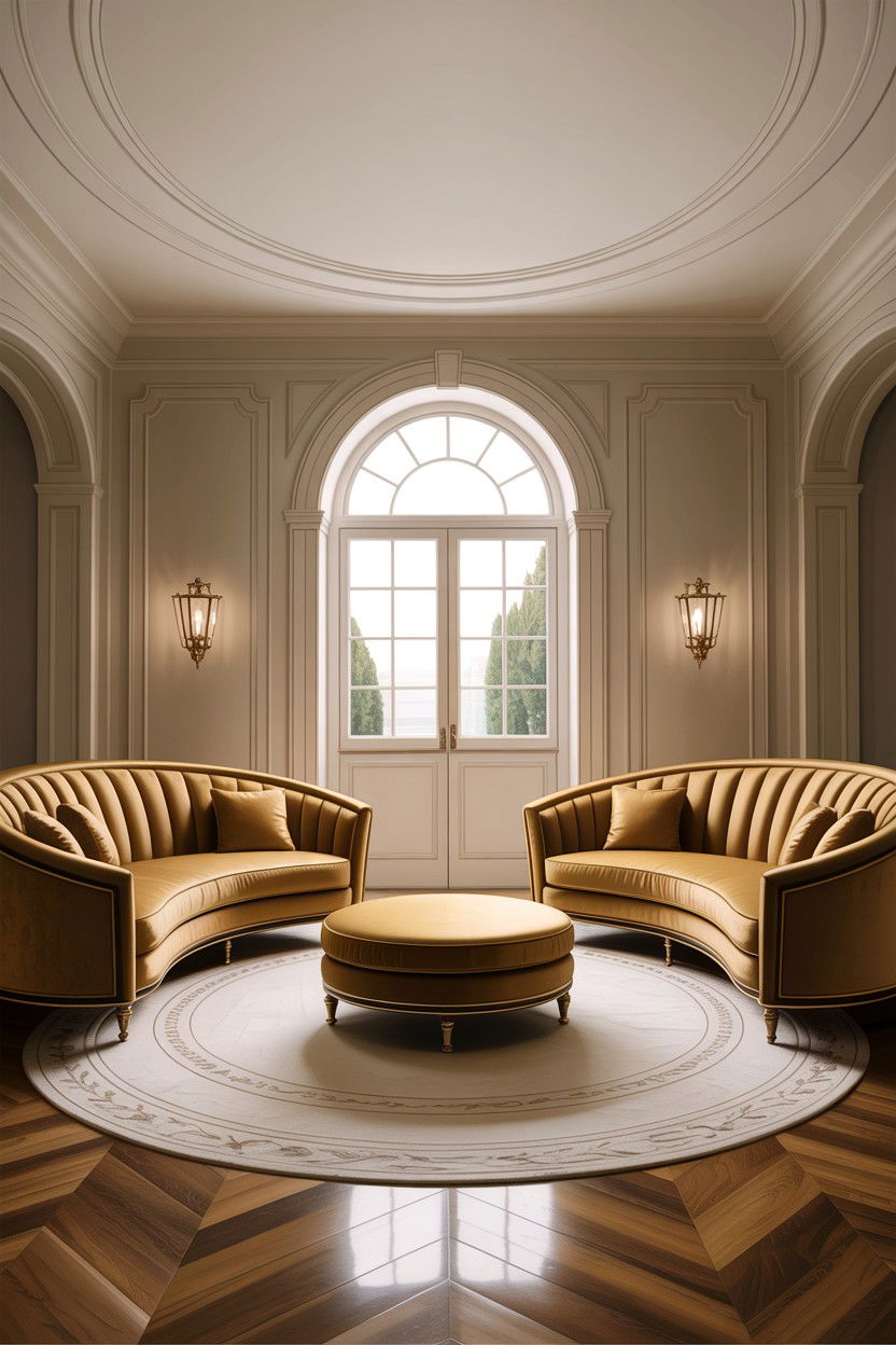 Two Curved Sofas Facing - 30 living room curved sofa ideas