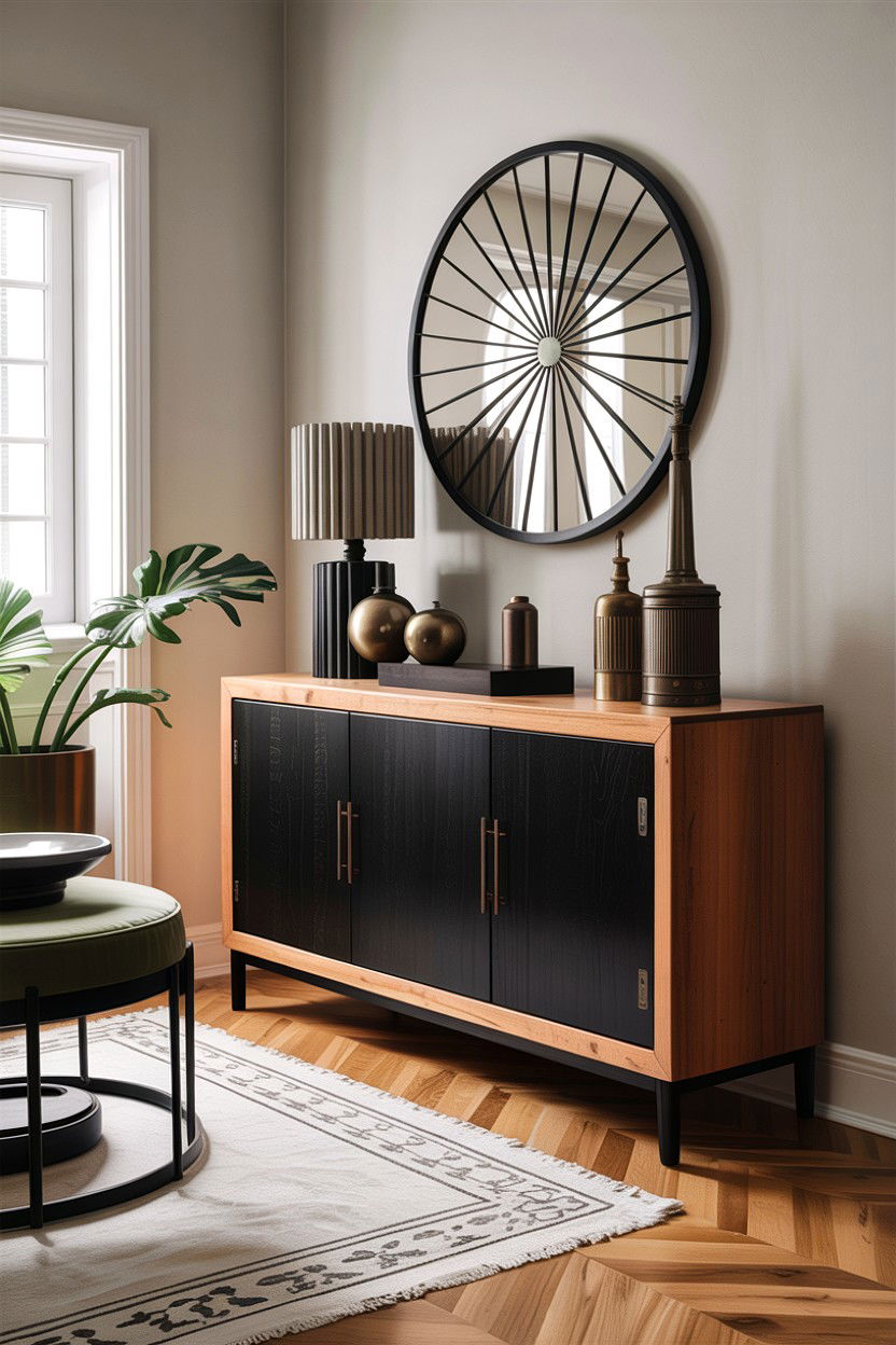 Two Tone Credenza - 30 living room credenza ideas