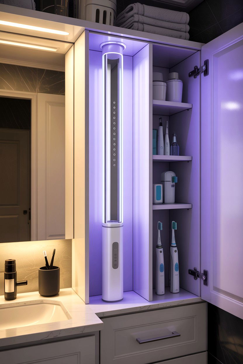 UV Sanitizing Light - 30 bathroom automation ideas