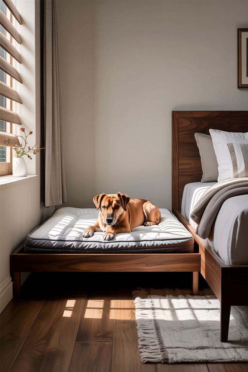 Under Bed Dog Sleeping Area - 30 dog bed bedroom ideas