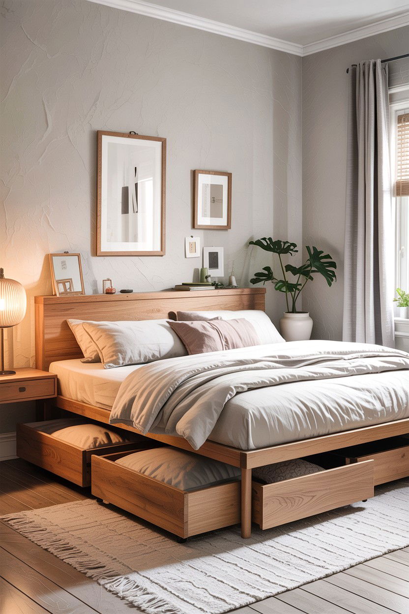 Under Bed Storage Drawer - 30 bedroom concealed storage ideas