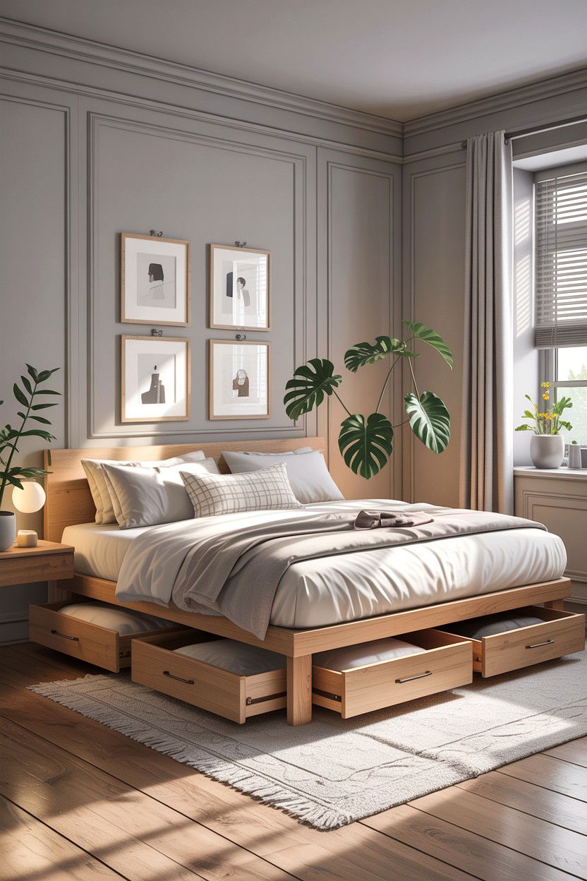 Under Bed Storage - 30 bedroom book displays